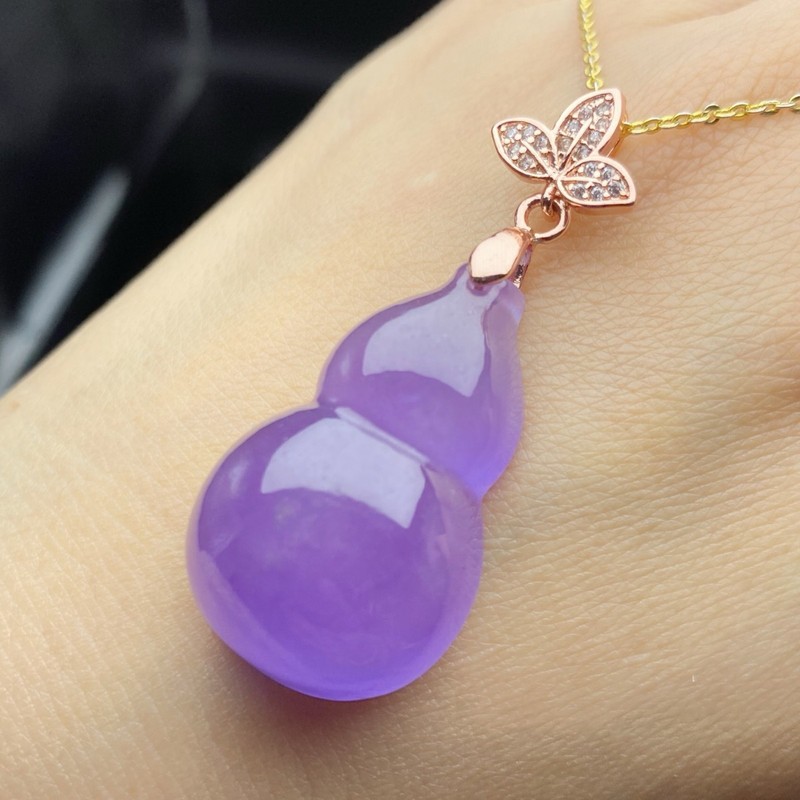 Lighting - Pendant, Ice-Type Old Mine Jade, Violet