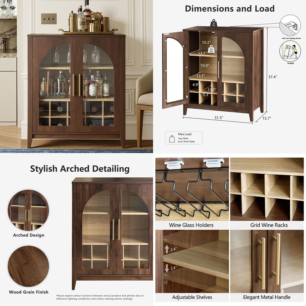 Kitchen - Tall Storage Cabinet Fluted Pantry Cabinets