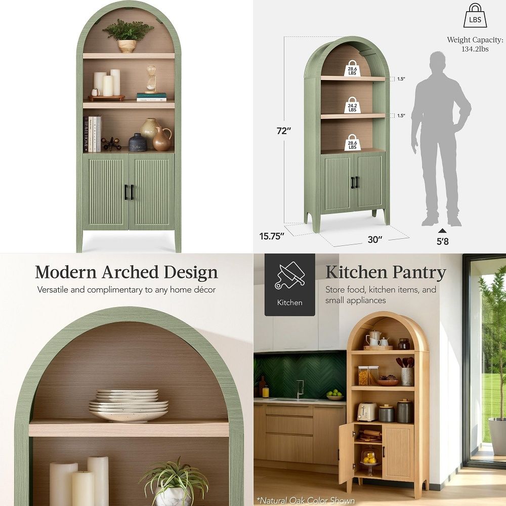 71 Tall Arched Kitchen Pantry, - Kitchen recension och pris