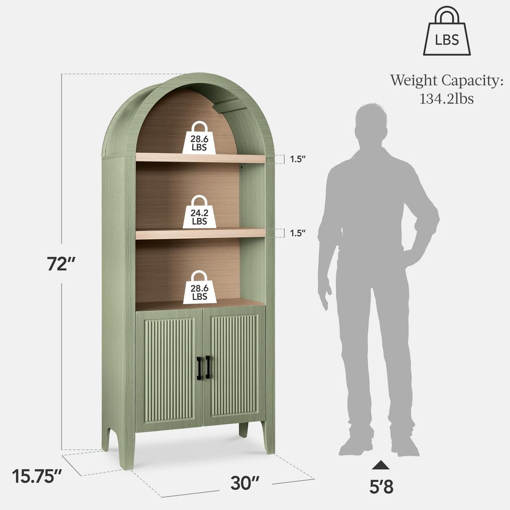 71 Tall Arched Kitchen Pantry, - Kitchen recension och pris