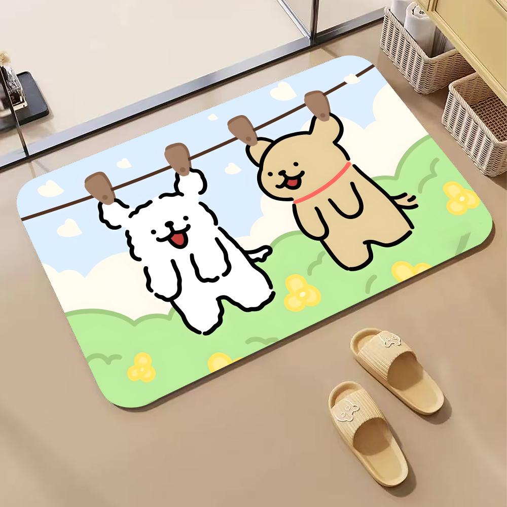 Anime L-LINE FRIENDS Puppy Flo - Quick Dry Diatomite Bath Mat recension och pris