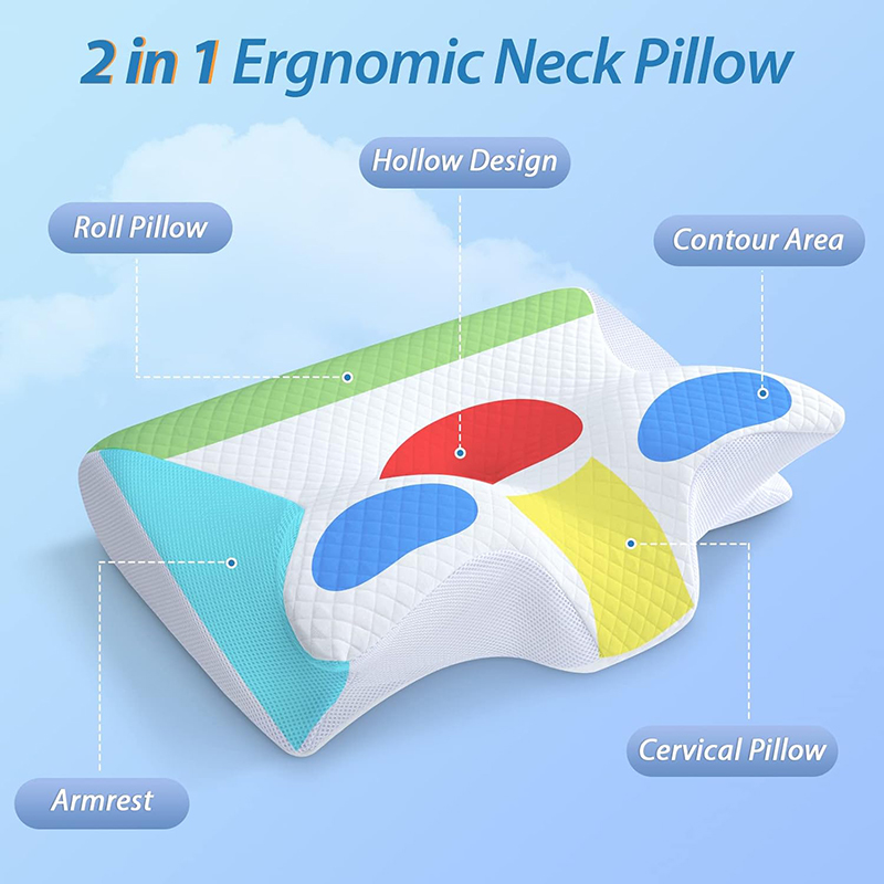 New Memory Foam Cervical Pillo - Memory Foam Orthopedic Pillow Neck Pain recension och pris