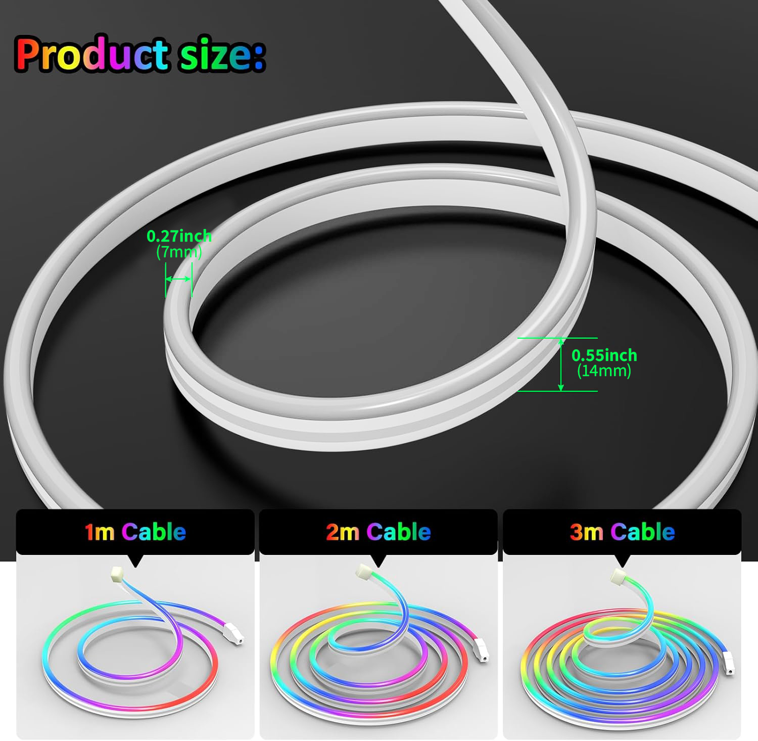 USB DC5V RGBIC Flexible Neon S - Lighting recension och pris