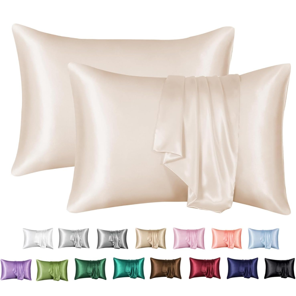 2 Pack Satin Pillowcase for Ha - Satin Silk Pillowcase Hair Skin recension och pris