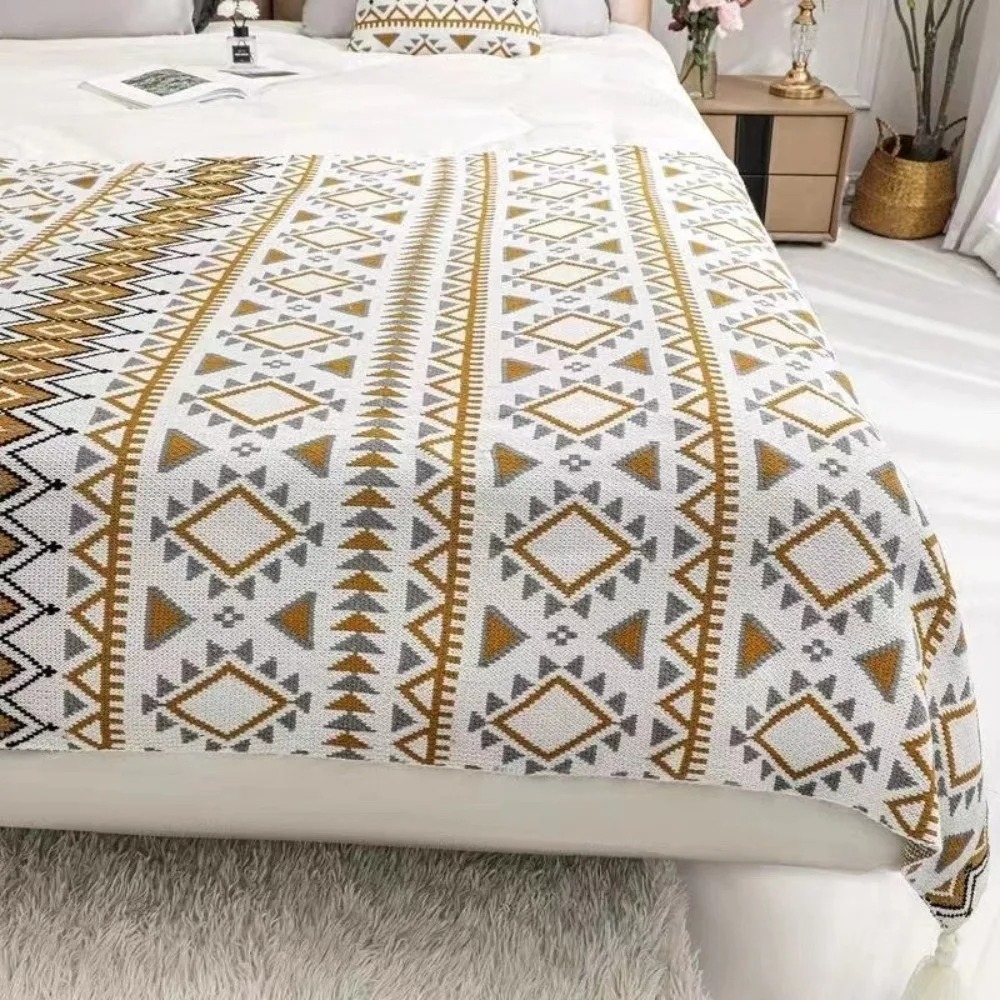 Vintage Chunky Knit Boho Throw - Boho Throw Blanket Fringe recension och pris