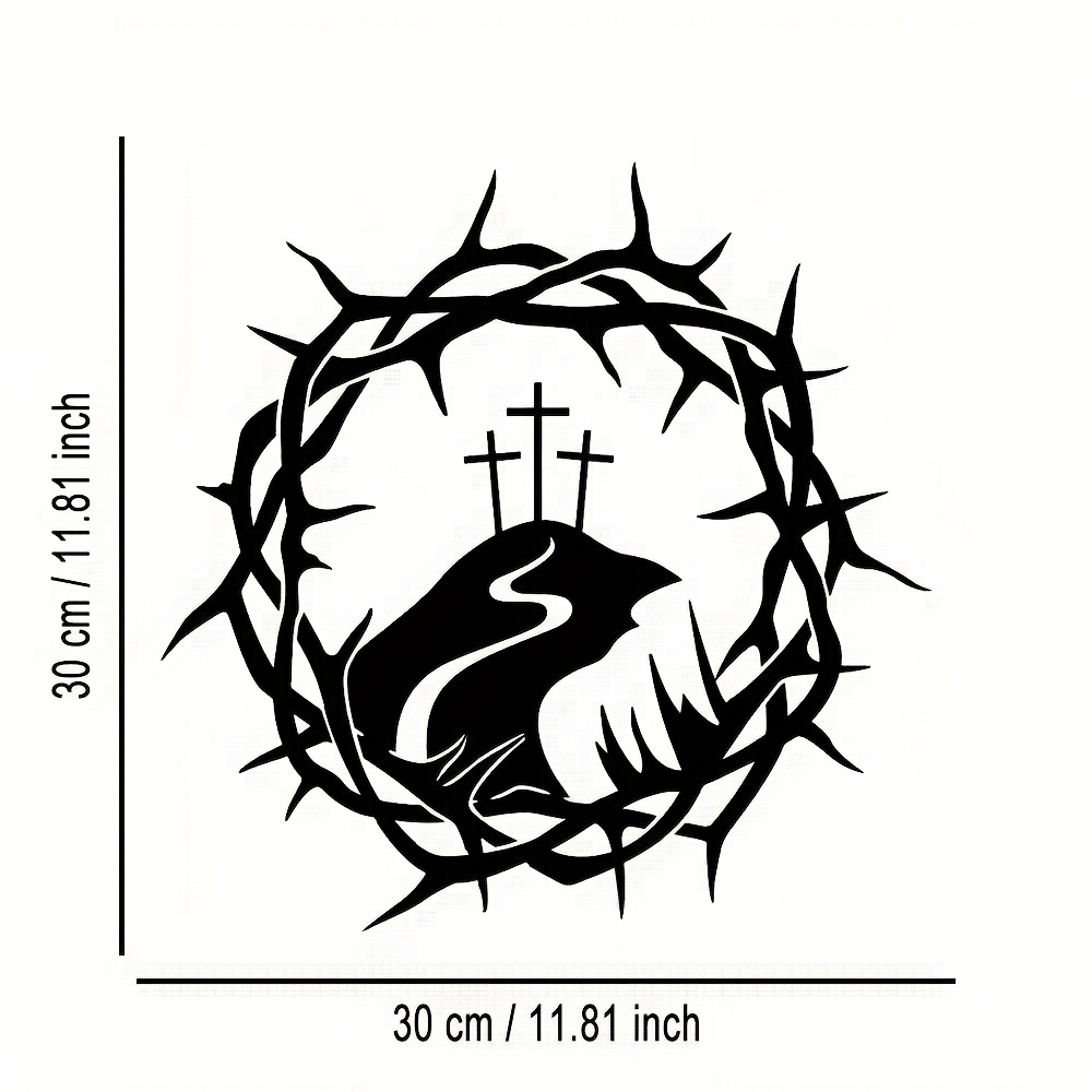 CIFBUY Iron Wall Art Vine Circ - Home Decor recension och pris