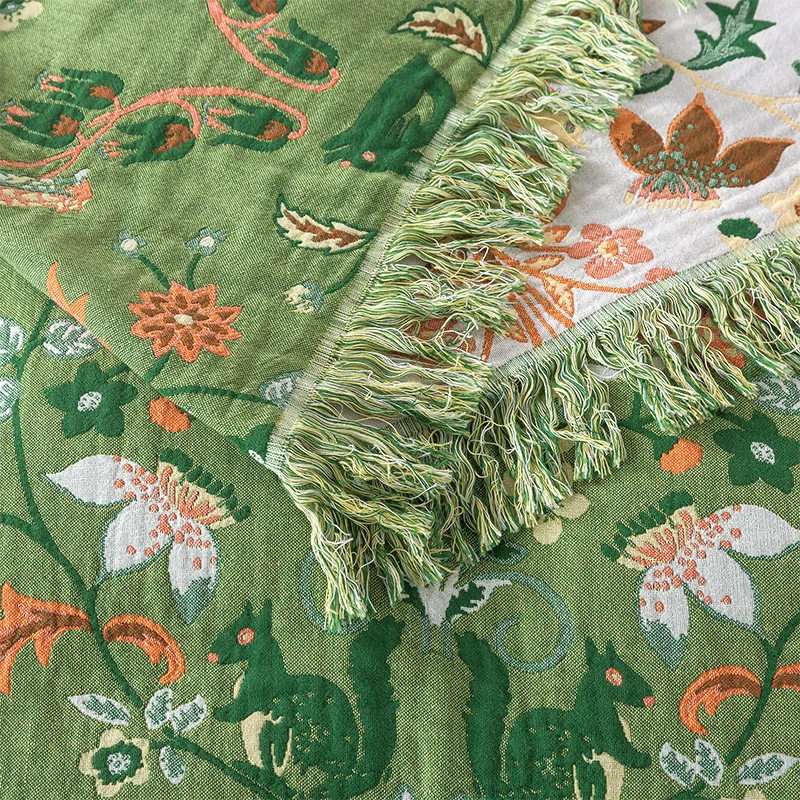 Pure Cotton Blanket Muslin Wov - Muslin Cotton Bedspread recension och pris
