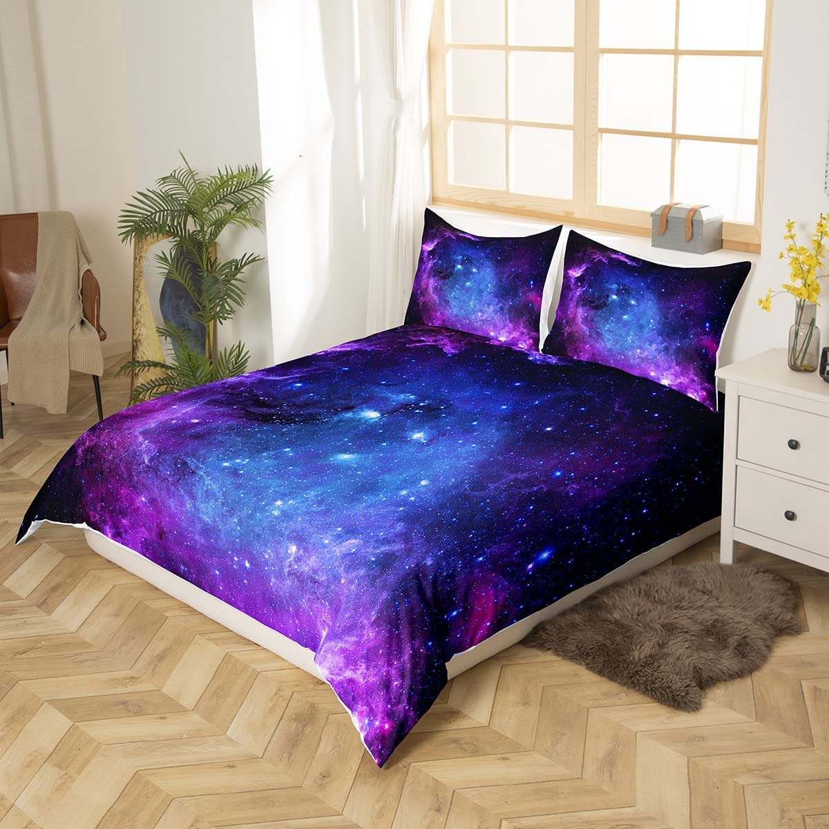 Galaxy Duvet Cover Set for Tee - Duvet Cover Sets With Zipper recension och pris