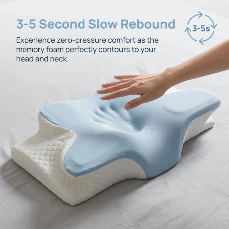 Breathable Cooling Memory Foam - Memory Foam Orthopedic Pillow Neck Pain recension och pris