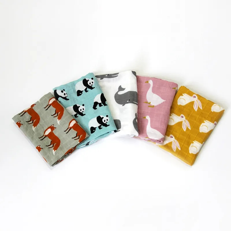 Newborn Blankets Bamboo Bath T - Muslin Cotton Bedspread recension och pris