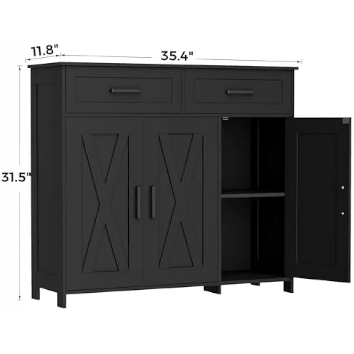 Coffee Bar Storage Cabinet wit - Kitchen recension och pris