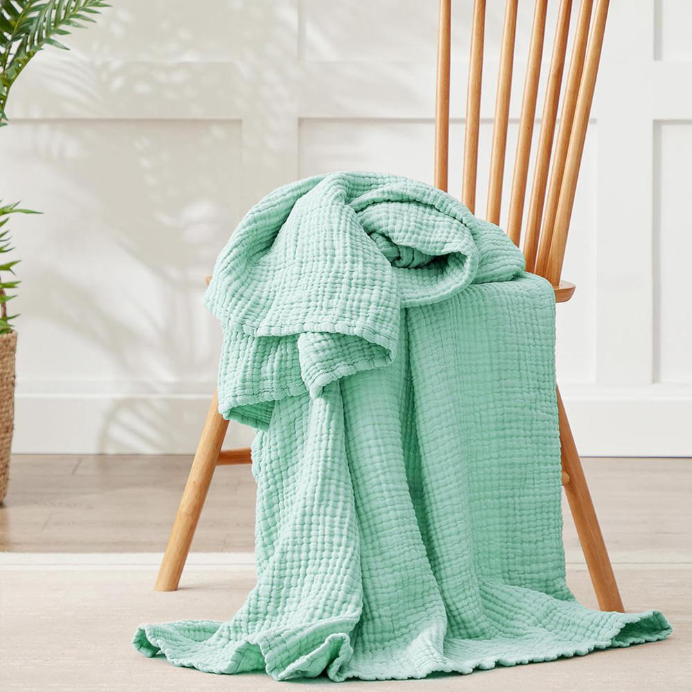 6 Layers Cotton Muslin Blanket - Muslin Cotton Bedspread recension och pris
