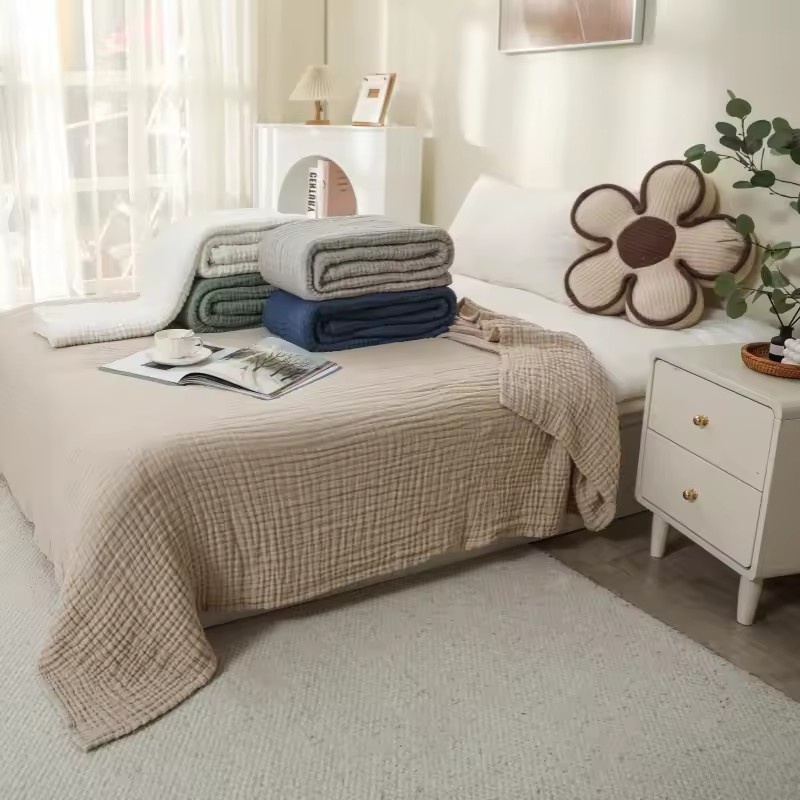 6 Layers Cotton Muslin Blanket - Muslin Cotton Bedspread recension och pris