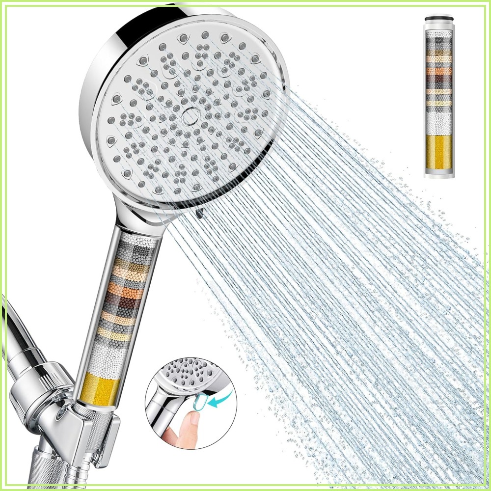 Filtered Shower Head with Hand - High Pressure Shower Head Handheld recension och pris