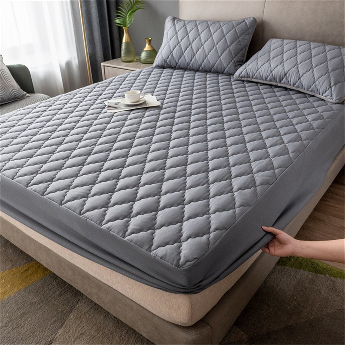 Learned- Waterproof Fitted Bed - Waterproof Mattress Protector Breathable recension och pris