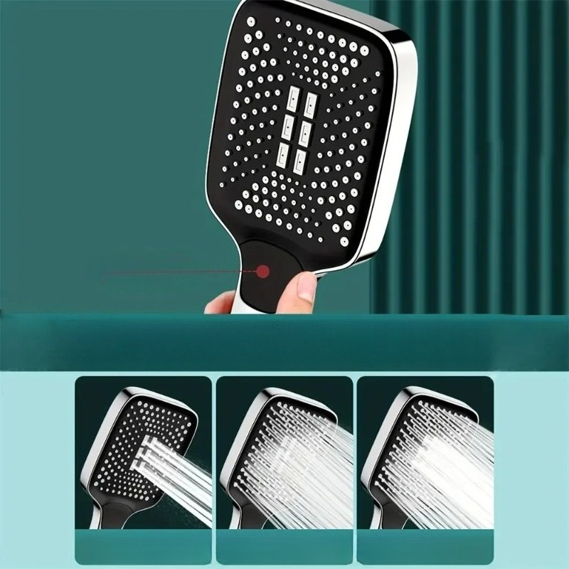 Square Handheld Showerhead 3 S - High Pressure Shower Head Handheld recension och pris