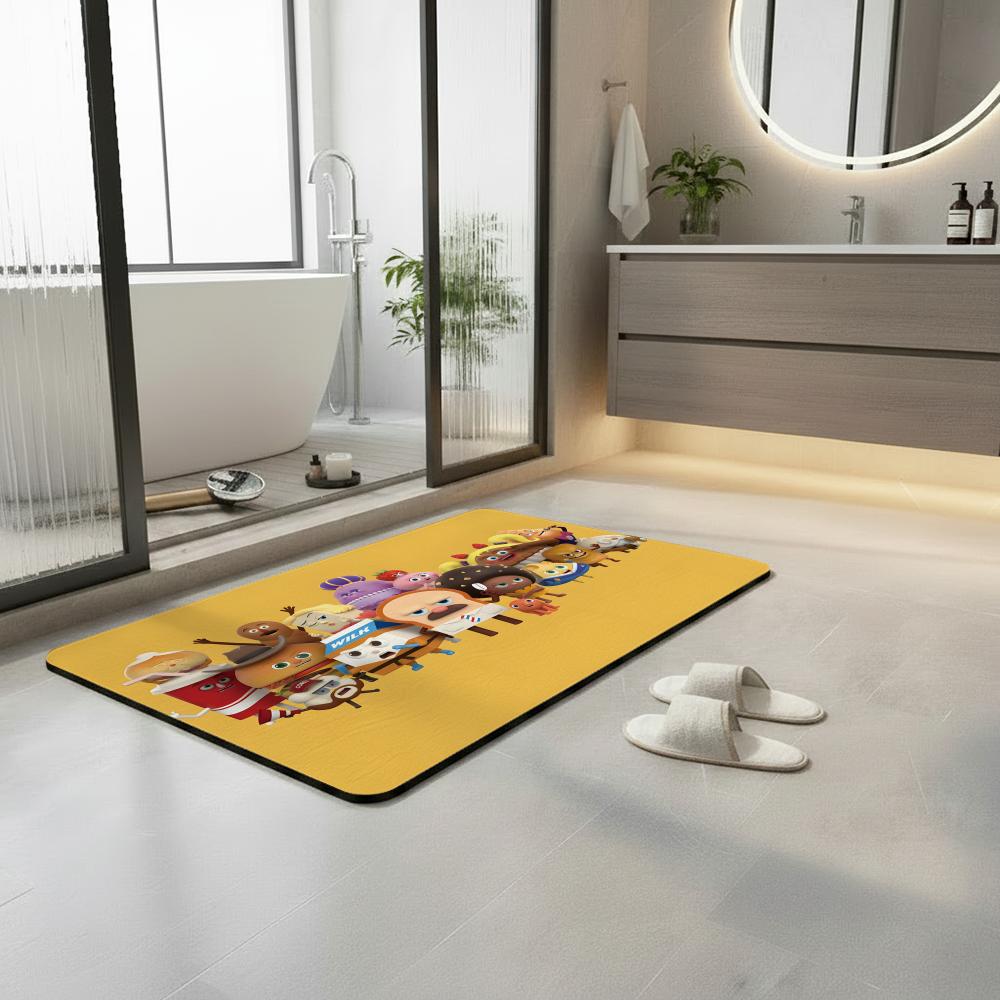 Cartoon B-Bread B-Barbershop F - Quick Dry Diatomite Bath Mat recension och pris