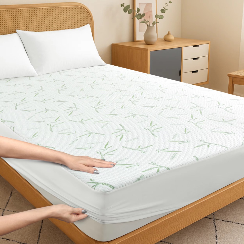 Waterproof Bamboo Fiber Mattre - Waterproof Mattress Protector Breathable recension och pris