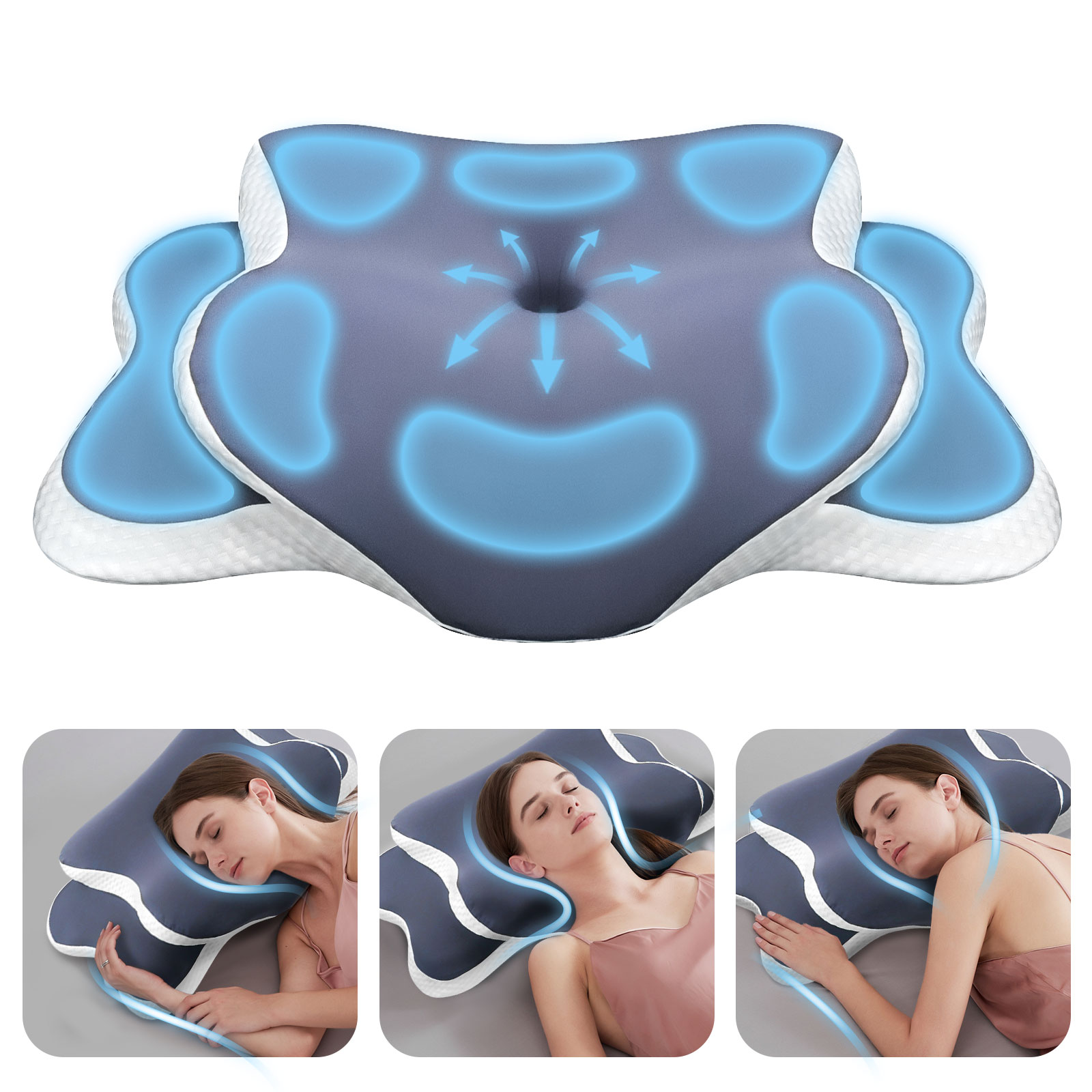 Memory Foam Pillow Cervical Pi - Memory Foam Orthopedic Pillow Neck Pain recension och pris