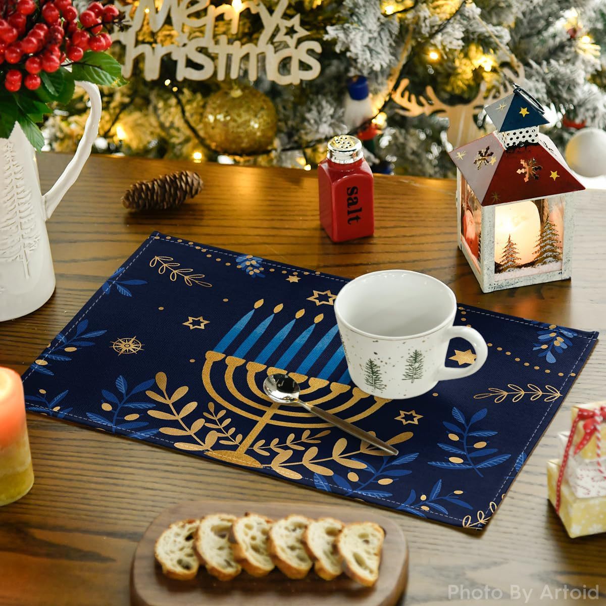 8Pcs Hanukkah Rosh Hashanah Pa - Kitchen recension och pris