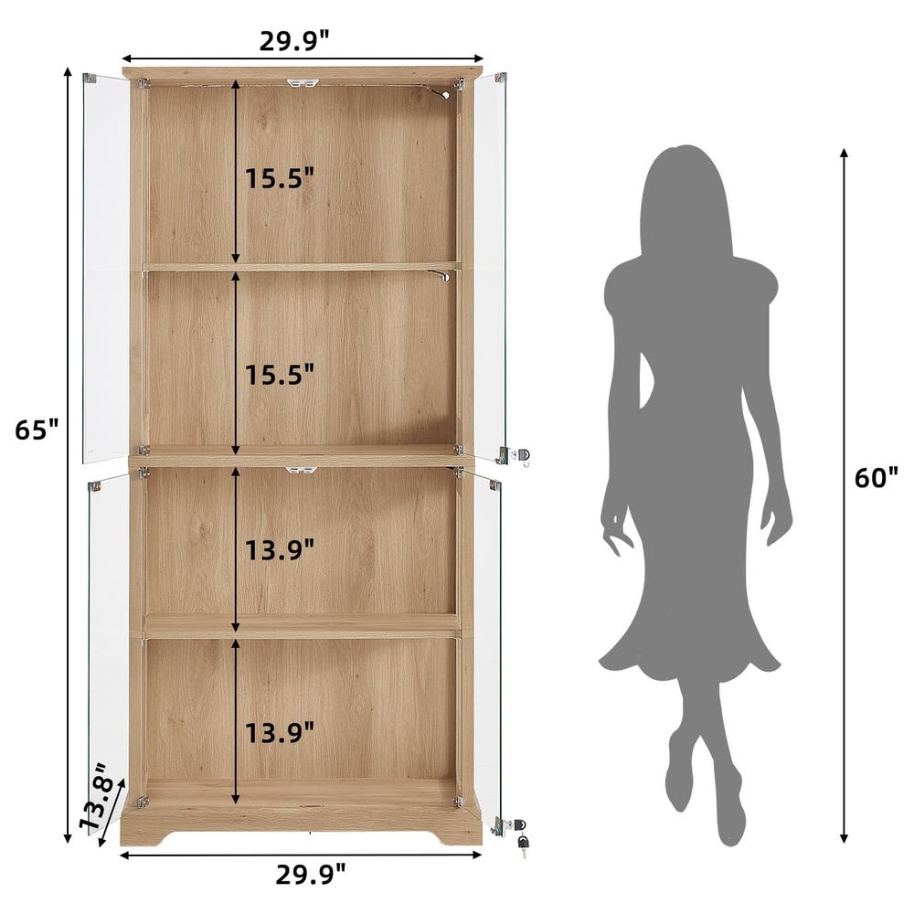 Farmhouse Glass Display Cabine - Lighting recension och pris
