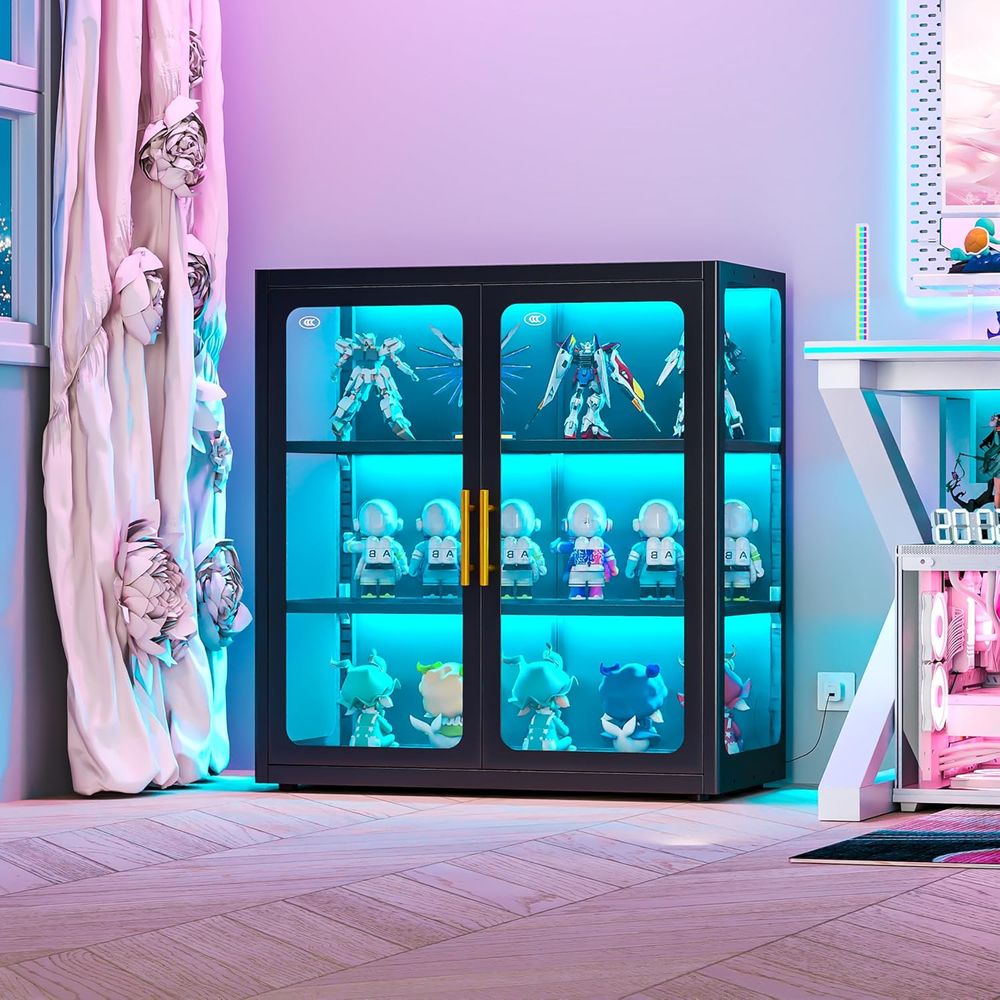 34 Tall Glass Door Display Cab - Lighting recension och pris