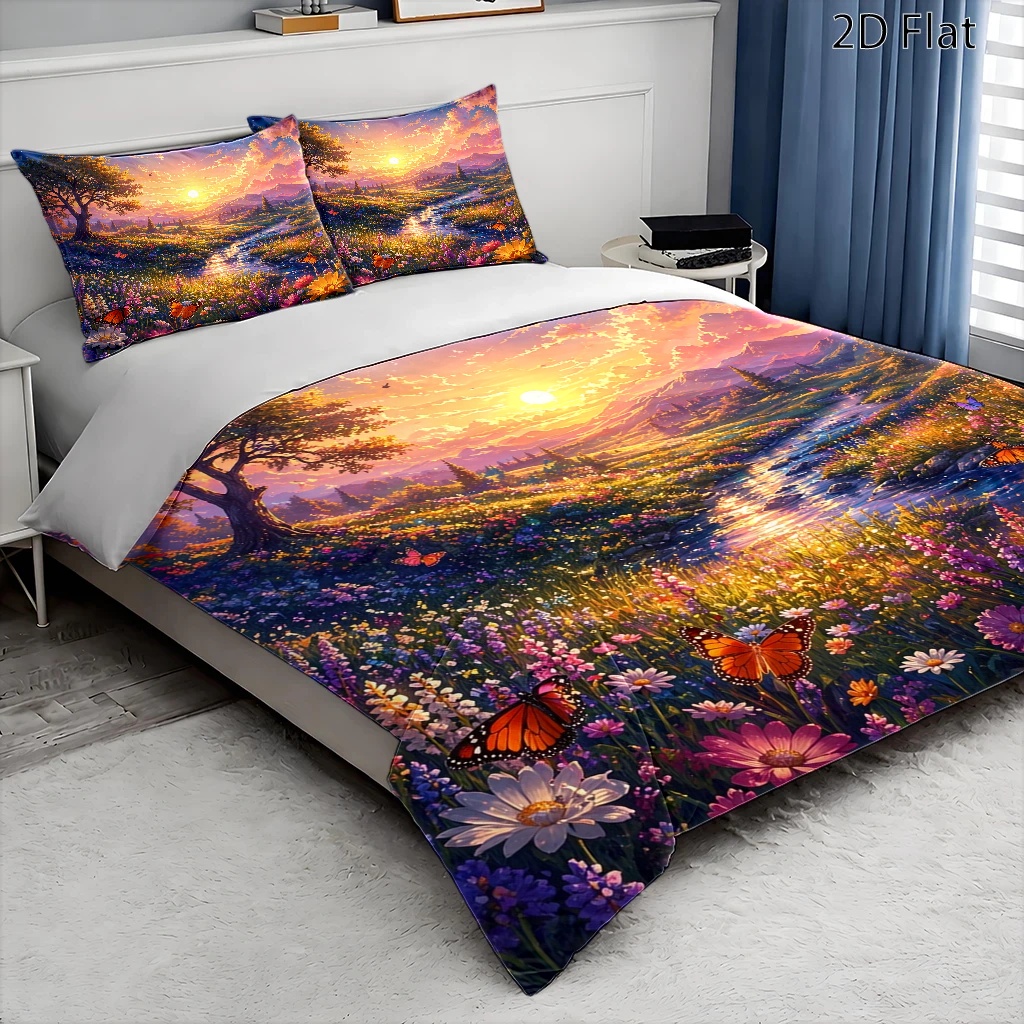 3Pc Dreamy Natural Scenery Duv - Duvet Cover Sets With Zipper recension och pris