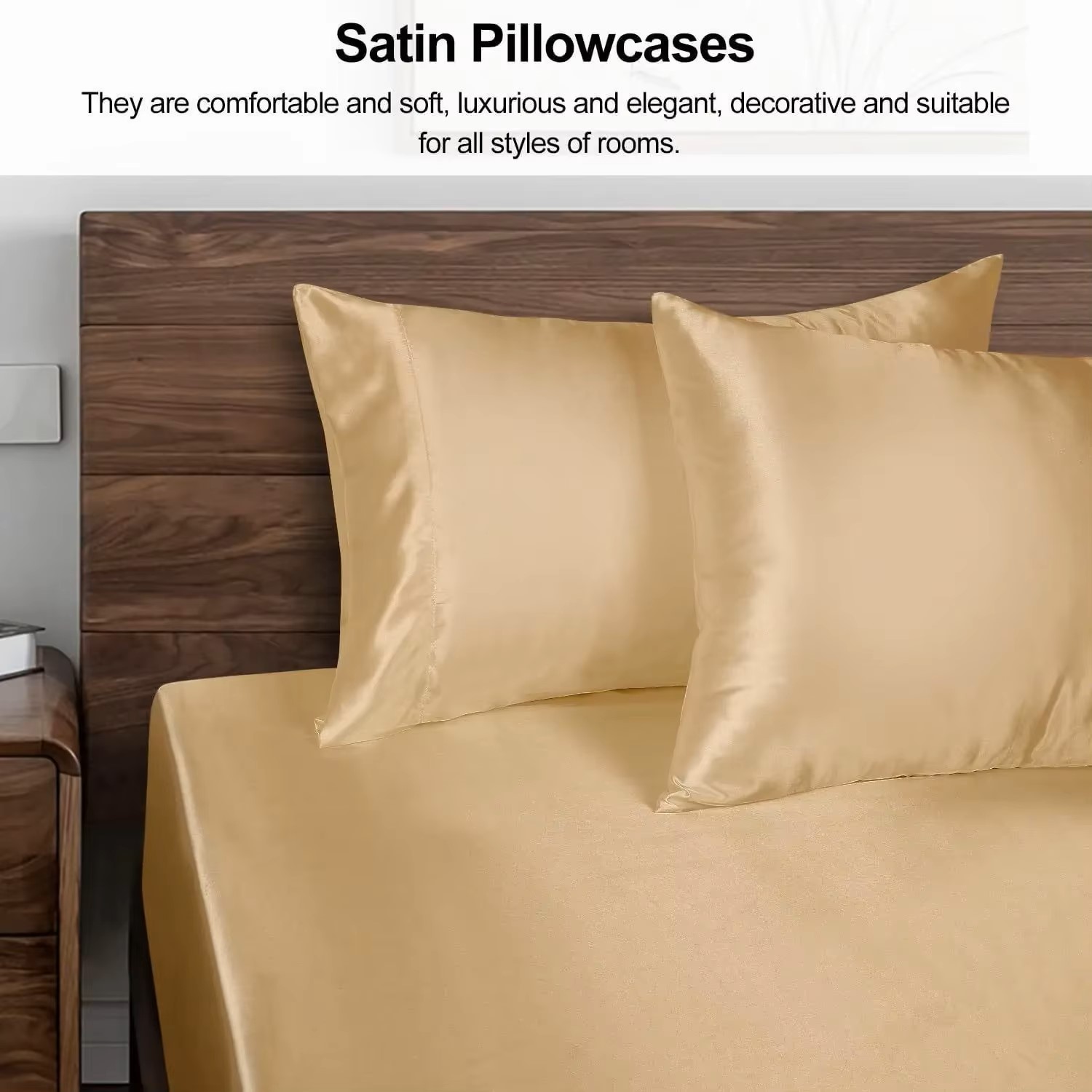 1PC Satin Pillowcase for Hair  - Satin Silk Pillowcase Hair Skin recension och pris