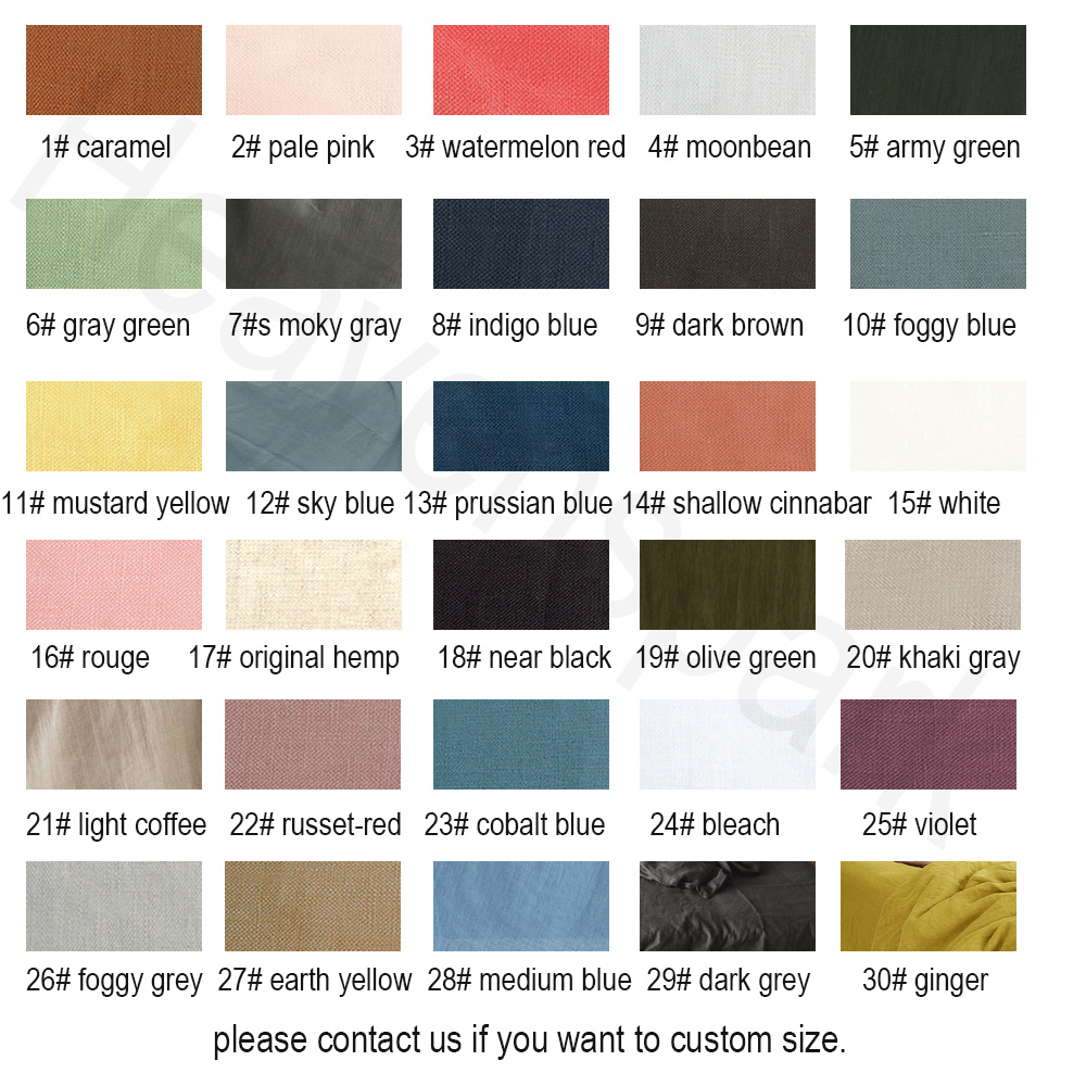 Pure Organic Flax Linen Beddin - Duvet Cover Sets With Zipper recension och pris