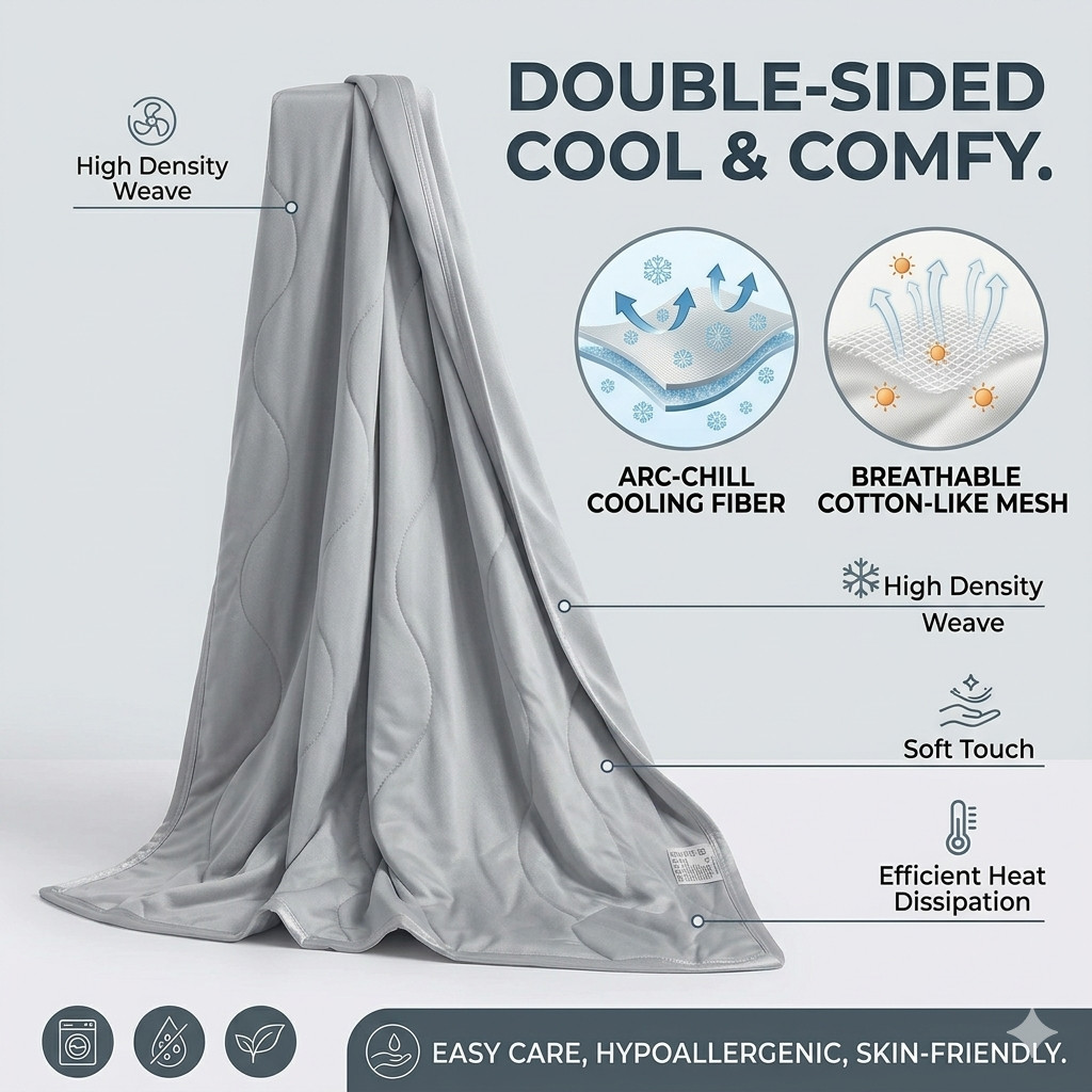 Lightweight Breathable Cooling - Cooling Blanket Hot Sleepers recension och pris